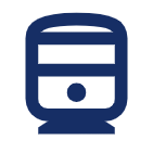 Icon: Zug, dunkelblau